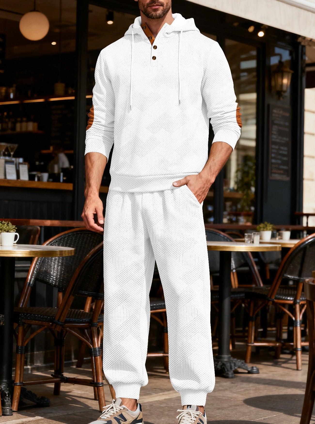 Textured Athletic Set: Comfortable and Stylish