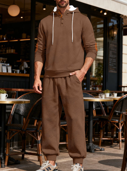Textured Athletic Set: Comfortable and Stylish