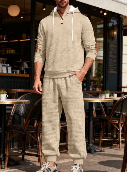 Textured Athletic Set: Comfortable and Stylish