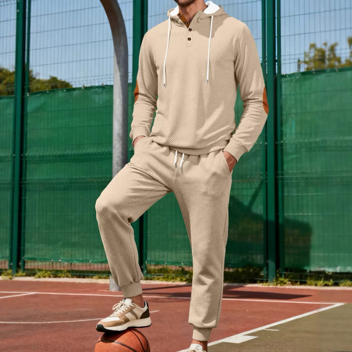 Textured Athletic Set: Comfortable and Stylish