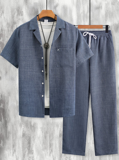 Harbor Linen-Texture Two-Piece Set