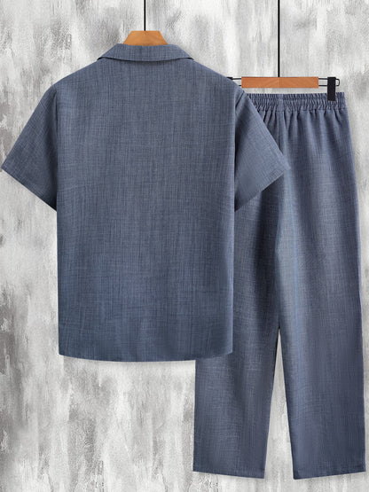 Harbor Linen-Texture Two-Piece Set