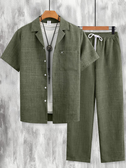 Harbor Linen-Texture Two-Piece Set