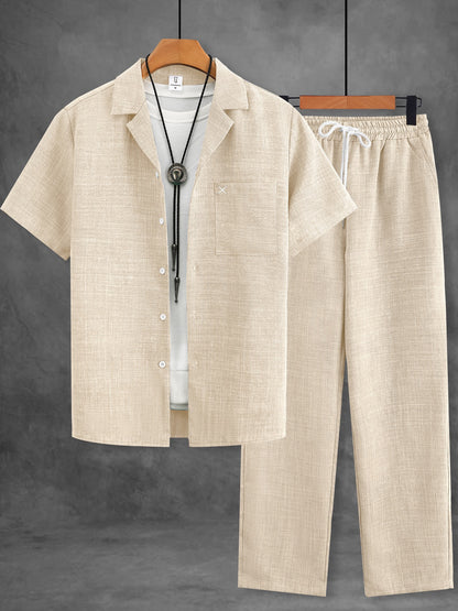 Harbor Linen-Texture Two-Piece Set