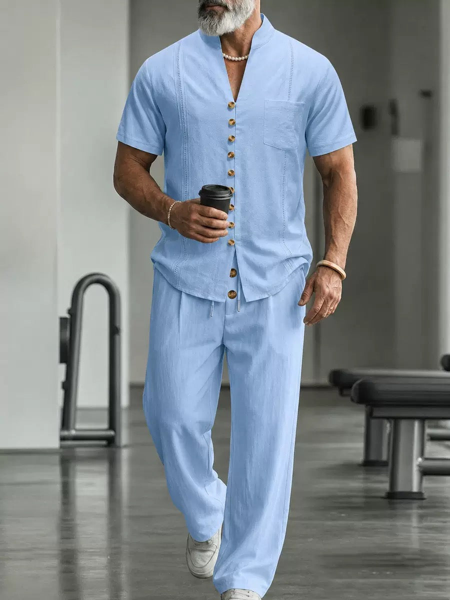 Capri Linen Resort Two-Piece Set