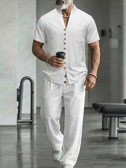 Capri Linen Resort Two-Piece Set