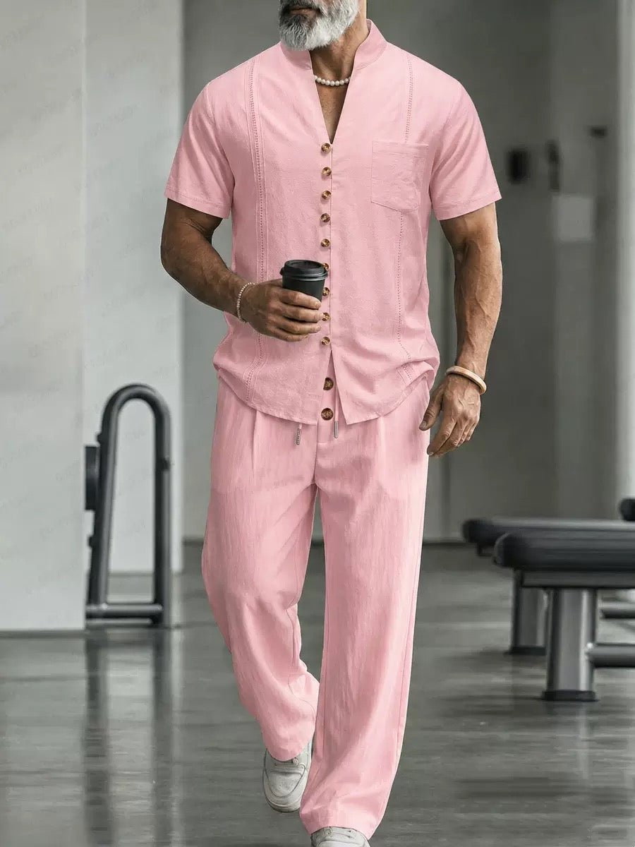 Capri Linen Resort Two-Piece Set