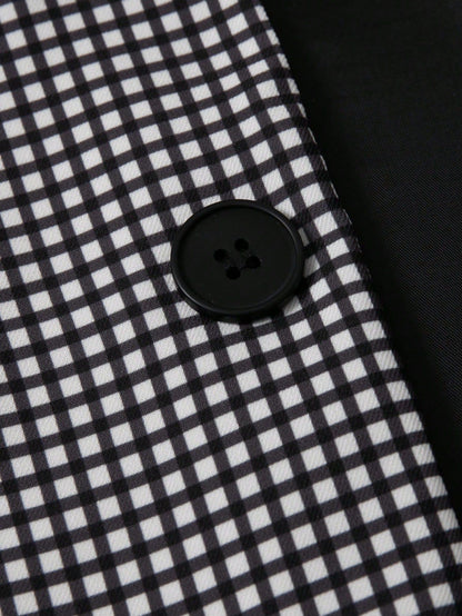 Lelmont Checkered Resort Blazer Set