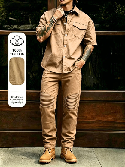 100% Cotton Utility Two-Piece Set