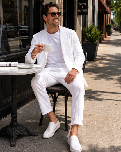 Monaco Textured Blazer Set