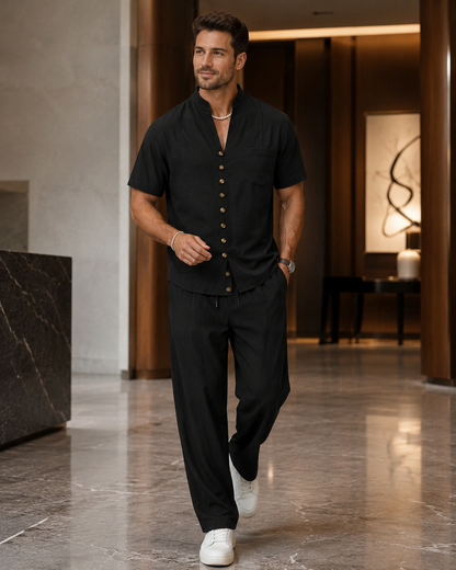 Capri Linen Resort Two-Piece Set