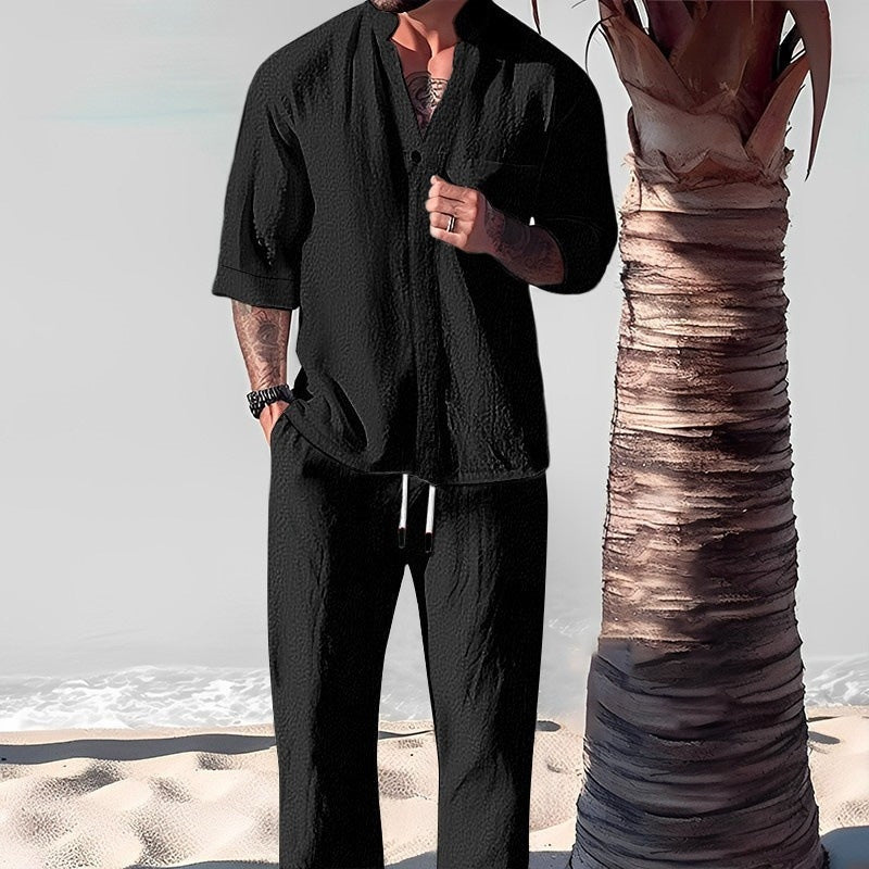 Linen-Texture Vacation Set