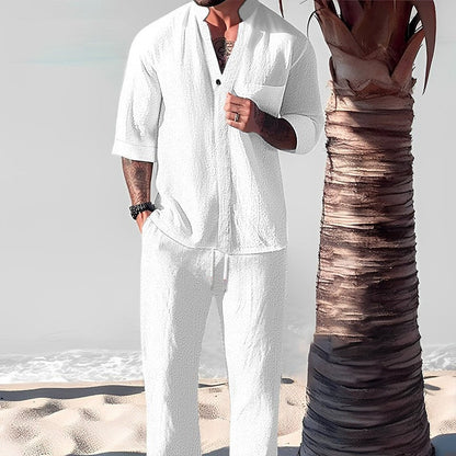 Linen-Texture Vacation Set