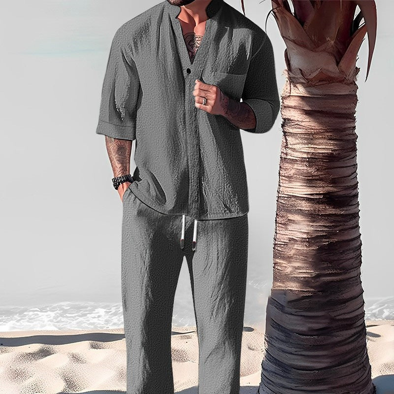 Linen-Texture Vacation Set