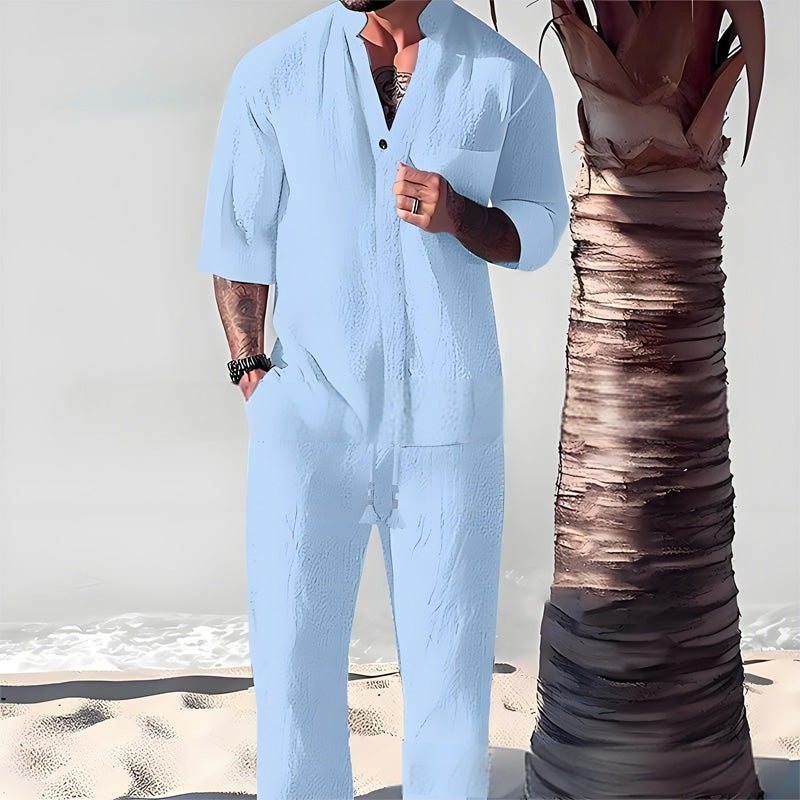 Linen-Texture Vacation Set