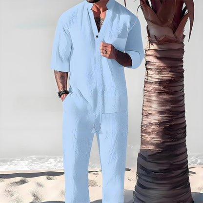 Linen-Texture Vacation Set