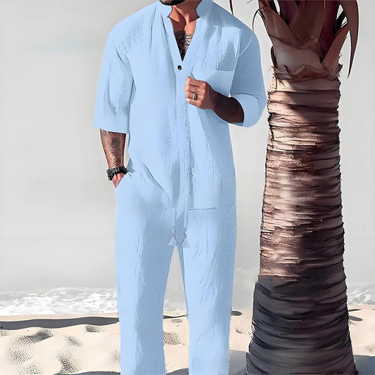 Linen-Texture Vacation Set